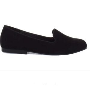 New Without Box Seven7 Smokey Black Faux Suede Loafers